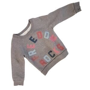 Peek Freedom Rocks grey sweatshirt size 1 or 12M-24M.